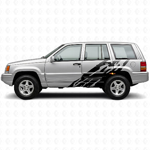 Mud Splash Graphic Side Vinyl Decal for Jeep Grand Cherokee 1993-1998