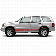 Intertwined Stripes Side Vinyl Decal for Jeep Grand Cherokee 1993-1998_3