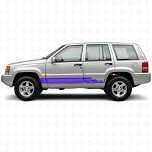 Curved Stripes Side Vinyl Decal Kit for Jeep Grand Cherokee 1993-1998_2