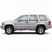 Honeycomb Stripes Side Vinyl Decal for Jeep Grand Cherokee 1993-1998_2