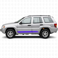 Topographic Style Stripes Side Vinyl Decal for Jeep Grand Cherokee 1999-2004_2