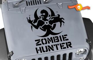 Jeep Rubicon Wrangler Zombie Hunter Decal CJ YJ TJ JK Vinyl Sticker