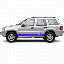 Mountains Wide Stripes Side Vinyl Decal for Jeep Grand Cherokee 1999-2004_2