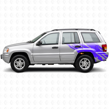 Mud Splash Graphic Rear Side Vinyl Decal for Jeep Grand Cherokee 1999-2004_2