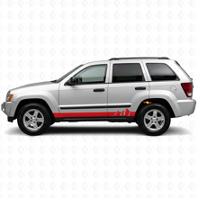 Mountains Wide Stripes Side Vinyl Decal for Jeep Grand Cherokee 2005-2010_3