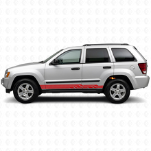 Intertwined Stripes Side Vinyl Decal for Jeep Grand Cherokee 2005-2010_3