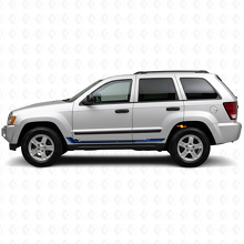 Racing Style Side Stripes Vinyl Decal for Jeep Grand Cherokee 2005-2010_2
