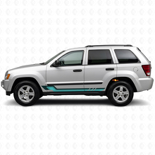 Vintage Style Side Stripes Vinyl Decal for Jeep Grand Cherokee 2005-2010_2