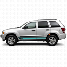 Vintage Straight Stripes Side Vinyl Decal for Jeep Grand Cherokee 2005-2010_2