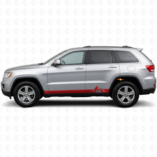 Mountains Style Stripes Side Vinyl Decal for Jeep Grand Cherokee 2011-2021_3