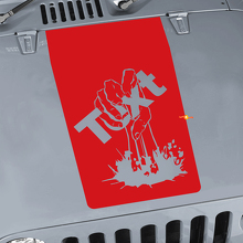 Zombie Hand Hood Vinyl Decal For Jeep Wrangler CJ YJ TJ JK_3