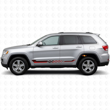 Checkered Flag Side Stripes Vinyl Decal for Jeep Grand Cherokee 2011-2021_3