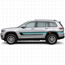 Triple Stripes Door Side Vinyl Decal for Jeep Grand Cherokee 2021+_2