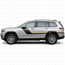 Twin Stripes Side Vinyl Decal for Jeep Grand Cherokee 2021+_2
