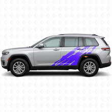Mud Splash Graphic Side Vinyl Decal for Jeep Grand Cherokee 2021+_2