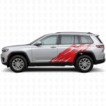 Mud Splash Graphic Side Vinyl Decal for Jeep Grand Cherokee 2021+_3