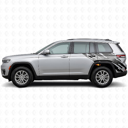 Mud Splash Graphic Rear Side Vinyl Decal for Jeep Grand Cherokee 2021+