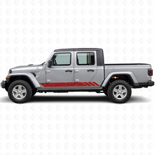Topographic Style Stripes Side Vinyl Decal for Jeep Gladiator 2020+_3