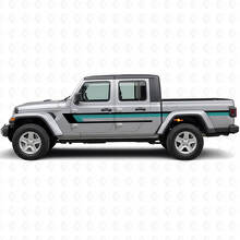 Triple Stripes Door Side Vinyl Decal for Jeep Gladiator 2020+_2