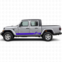 Mountains Style Stripes Side Vinyl Decal for Jeep Gladiator 2020+_2