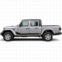 Twin Stripes Rocker Panel Vinyl Decal for Jeep Gladiator 2020+_2