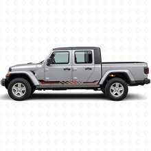 Checkered Flag Side Stripes Vinyl Decal for Jeep Gladiator 2020+_3