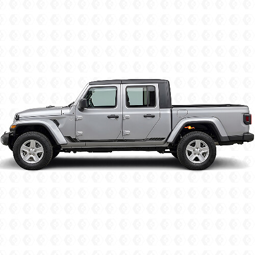 Racing Style Side Stripes Vinyl Decal for Jeep Gladiator 2020+_1