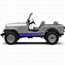 Decorated Side Stripes Vinyl Decal Kit for Jeep CJ-5 1955-1983_2