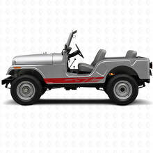 Decorated Side Stripes Vinyl Decal Kit for Jeep CJ-5 1955-1983_3