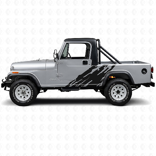 Mud Splash Graphic Side Vinyl Decal for Jeep CJ-8 Scrambler 1981-1986