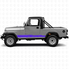 Intertwined Stripes Side Vinyl Decal for Jeep CJ-8 Scrambler 1981-1986_2