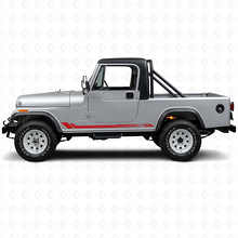 Honeycomb Stripes Side Vinyl Decal for Jeep CJ-8 Scrambler 1981-1986_3