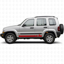 Mountains Wide Stripes Side Vinyl Decal for Jeep Liberty 2002-2012_3