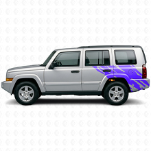 Mud Splash Graphic Rear Side Vinyl Decal for Jeep Commander 2006-2010_2