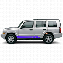 Curved Stripes Side Vinyl Decal Kit for Jeep Commander 2006-2010_2