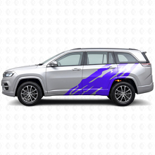 Mud Splash Graphic Side Vinyl Decal for Jeep Commander Meridian 2021+_2