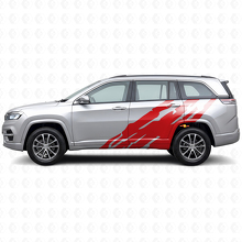 Mud Splash Graphic Side Vinyl Decal for Jeep Commander Meridian 2021+_3