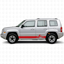 Mountains Style Stripes Side Vinyl Decal for Jeep Patriot 2007-2017_3