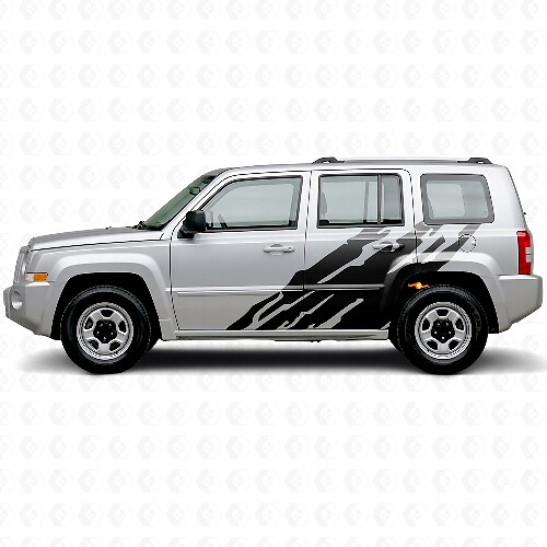 Mud Splash Graphic Side Vinyl Decal for Jeep Patriot 2007-2017_1