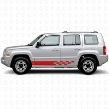 Checkered Stripes Side Vinyl Decal for Jeep Patriot 2007-2017_3