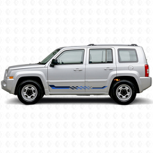 Checkered Flag Side Stripes Vinyl Decal for Jeep Patriot 2007-2017_2