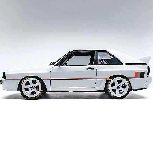 Vintage Style Side Stripes Vinyl Decal For Audi Quattro Coupe 1980 