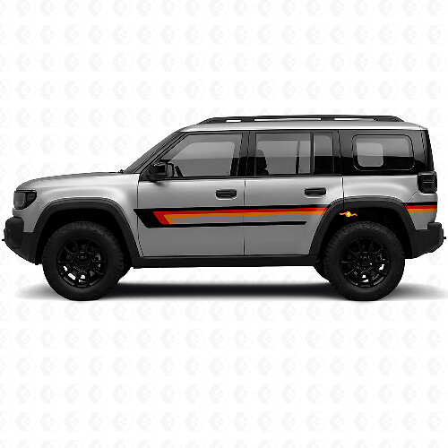 Triple Stripes Door Side Vinyl Decal for Jeep Recon 2026+