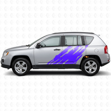 Mud Splash Graphic Side Vinyl Decal for Jeep Compass 2007-2016_2