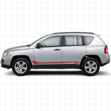Honeycomb Stripes Side Vinyl Decal for Jeep Compass 2007-2016_3