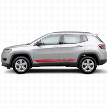 Checkered Curved Side Stripes Vinyl Decal for Jeep Compass 2016+_3