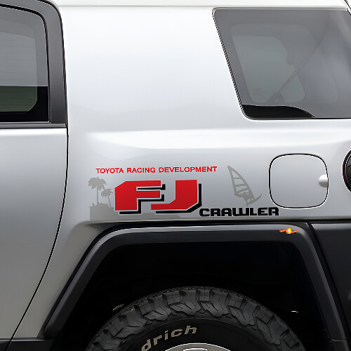 FJ Crawler Side Vinyl Decal Pair for Toyota FJ Cruiser