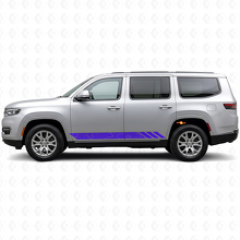 Topographic Style Stripes Side Vinyl Decal for Jeep Wagoneer 2022+_2