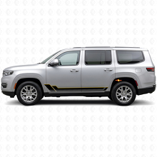Twin Stripes Rocker Panel Vinyl Decal for Jeep Wagoneer 2022+_2