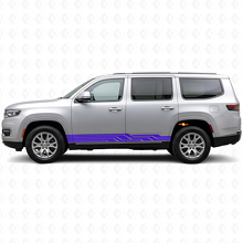 Intertwined Stripes Side Vinyl Decal for Jeep Wagoneer 2022+_2
